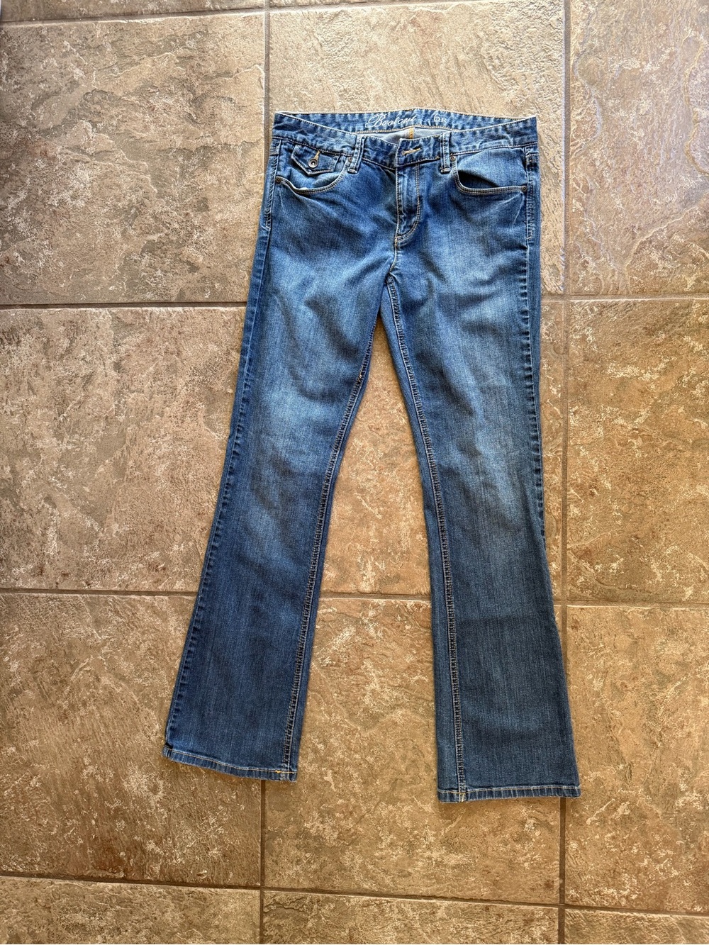 Tommy Hilfiger Women's Blue Denim Jeans - Classic Bootcut Fit Y2K
